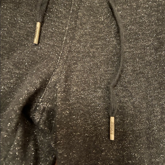 Juicy Couture Y2K Metallic Thread Jogger Pants black glitter - Picture 7 of 9